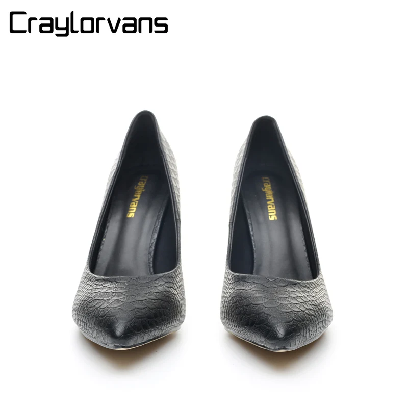Craylorvans/женские туфли на высоком каблуке-шпильке 12/10/8 см женские пикантные черные