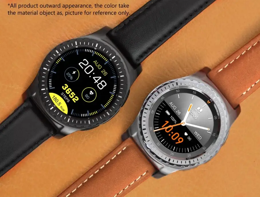 Смарт-часы KW28 PK samsung gear S3 с поддержкой BT 4,0 WiFi/2G/gps Android одежда MTK2502 фитнес-трекер сердечного ритма для IOS android