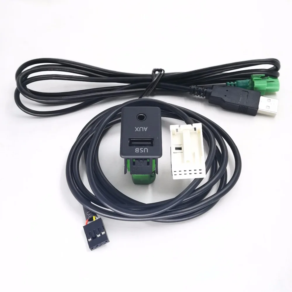 Аудиоадаптер с AUX USB переключателем Biurlink провод USB/AUX для BMW E60 E61 E63 E64 E66 E81 E82 E70
