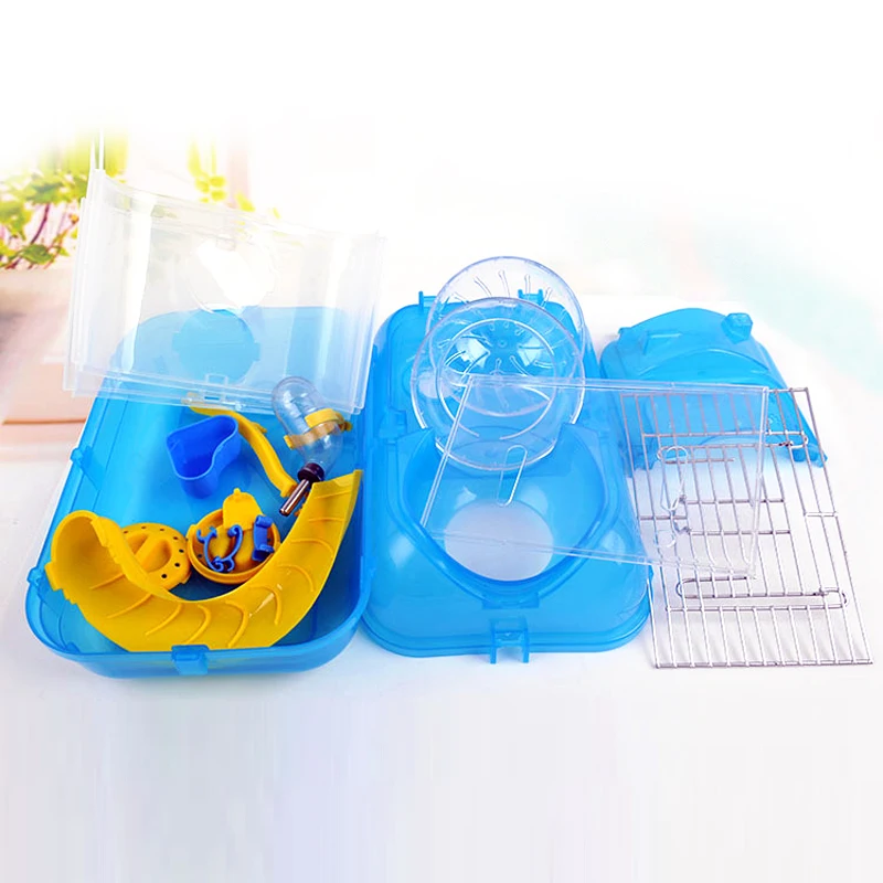 Deluxe один слой прозрачный хомяк Клетки для хомяков дом небольшой домашнее