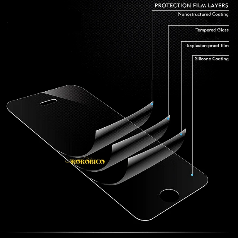 Rorobico для Wiko у себя премьер Экран Protector 0.26 мм 2.5D 9 H Премиум спереди Плёнки HD