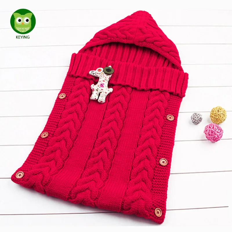 KEYING детская коляска спальный мешок для новорожденных малышей с капюшоном