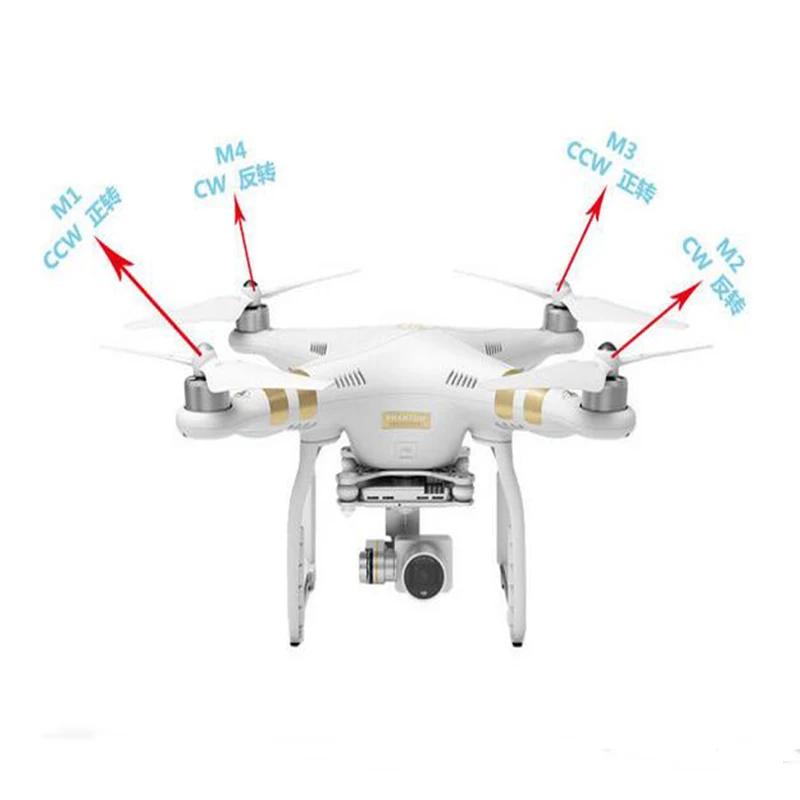 Оригинальный двигатель DJI Phantom 3 2312A CW/CCW Для Phantom3 аксессуары для дрона запасные