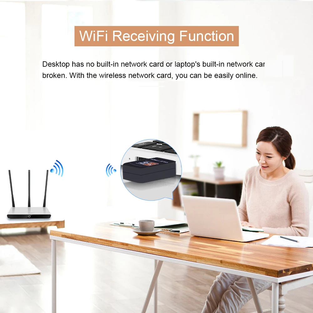 USB Wi Fi адаптер 600 Мбит/с 802.11b/n/g/ac 2 4 ГГц 5 ГГц|Сетевые карты| |