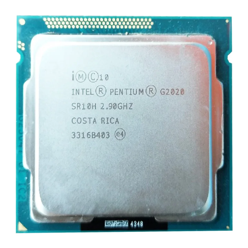 Двухъядерный процессор Intel G2020 LGA1155/2 9 ГГц Совместимость с H81 B85 B75 Материнская