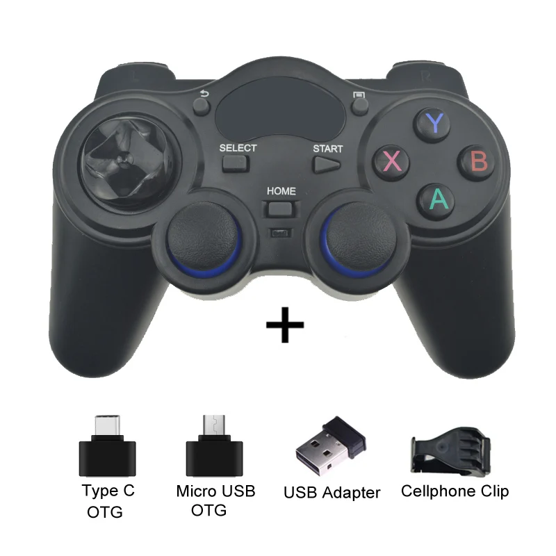 1 2,4G беспроводной Android геймпад для Android телефона/ПК/PS3/tv Box джойстик игровой контроллер для смартфона - Цвет: 1