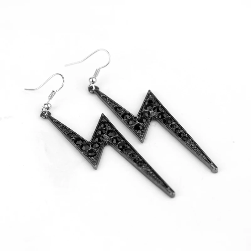 Новый дизайн модные Гипербола панк Стиль геометрический вспышка молнии с