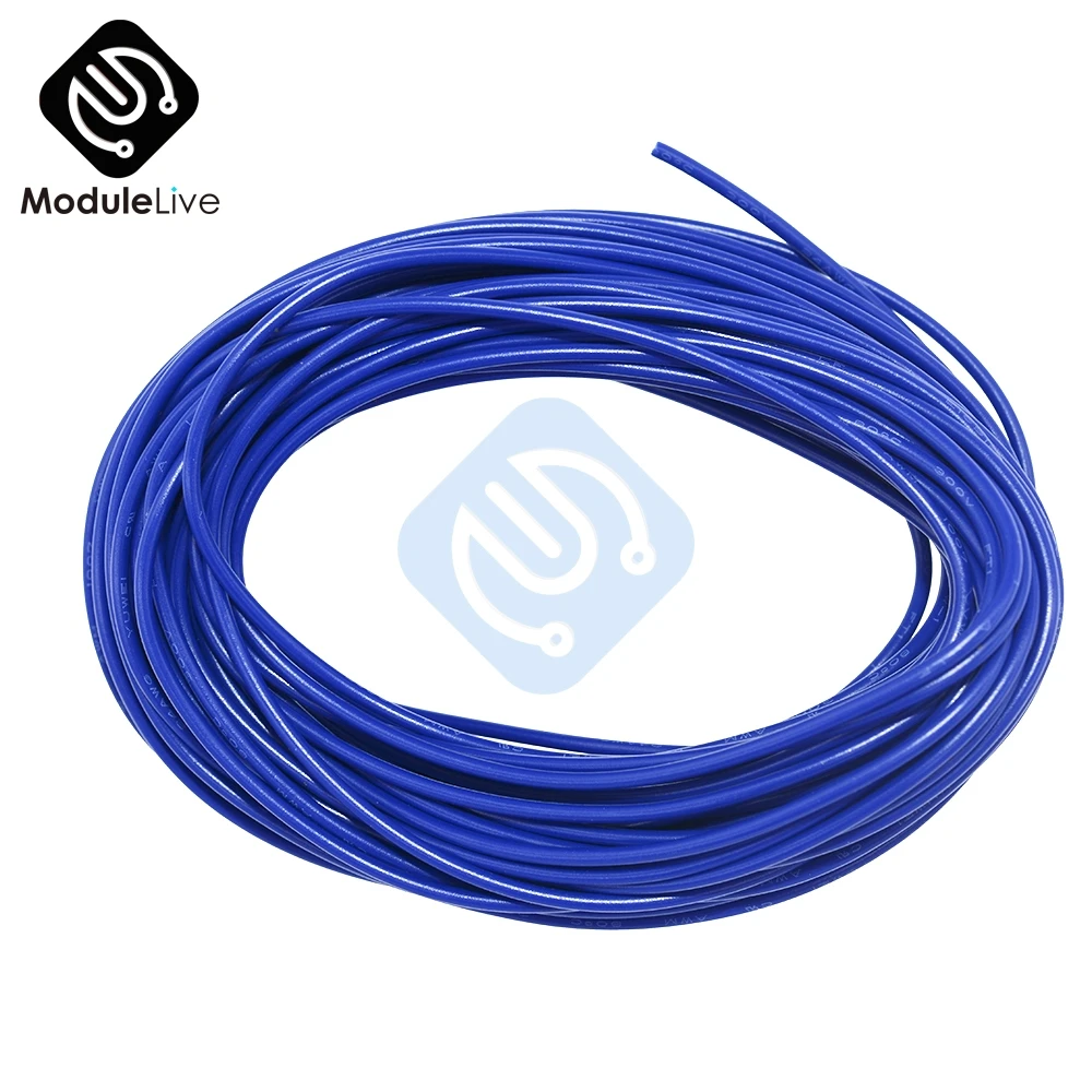 

10M 24AWG Blue UL-1007 Hook-up Wire 80C / 300V Cord DIY Electrical