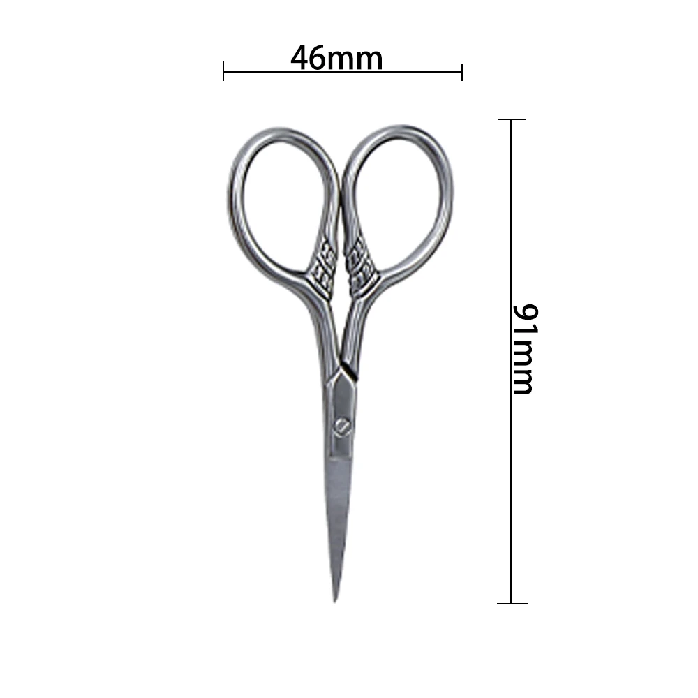 

CestoMen Sharper Stainless Steel Eyebrow Makeup Scissors Men Mustache Shear Beard Scissors Comb Mini Hair Trimmer Shaping Tools
