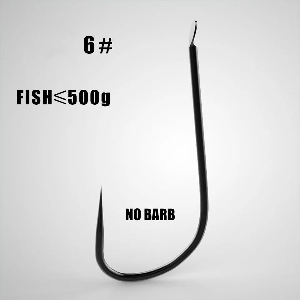 6nobarb 50 шт./лот, маленькие рыболовные крючки, рыболовные крючки, рыболовные крючки для повседневной рыбалки - Цвет: 6nobarb