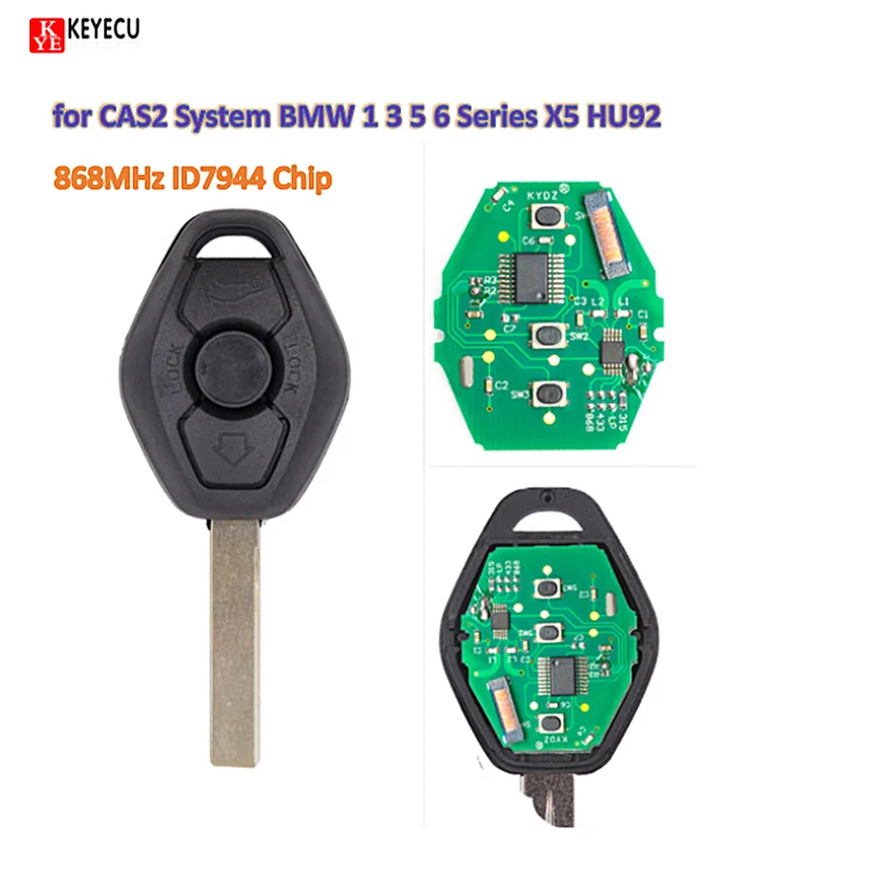 Новый необработанный дистанционный ключ KEYECU 868 МГц ID7944 чип для системы CAS2 BMW 1 3 5 6