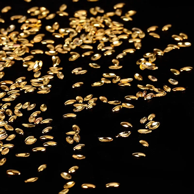 Blueness 1000 шт./лот, дизайн в виде лошадиного глаза, модель маркизы, медный 3D дизайн ногтей, украшения золотого цвета, амулеты, аксессуары для ногтей