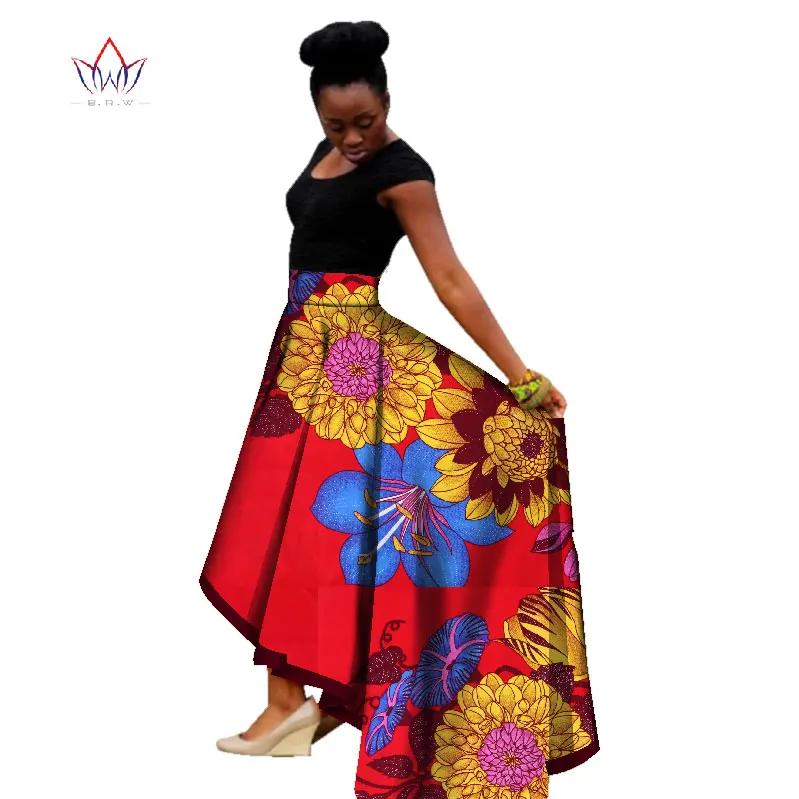 Модные женские туфли в африканском стиле длинная юбка с принтом Дашики Анкара