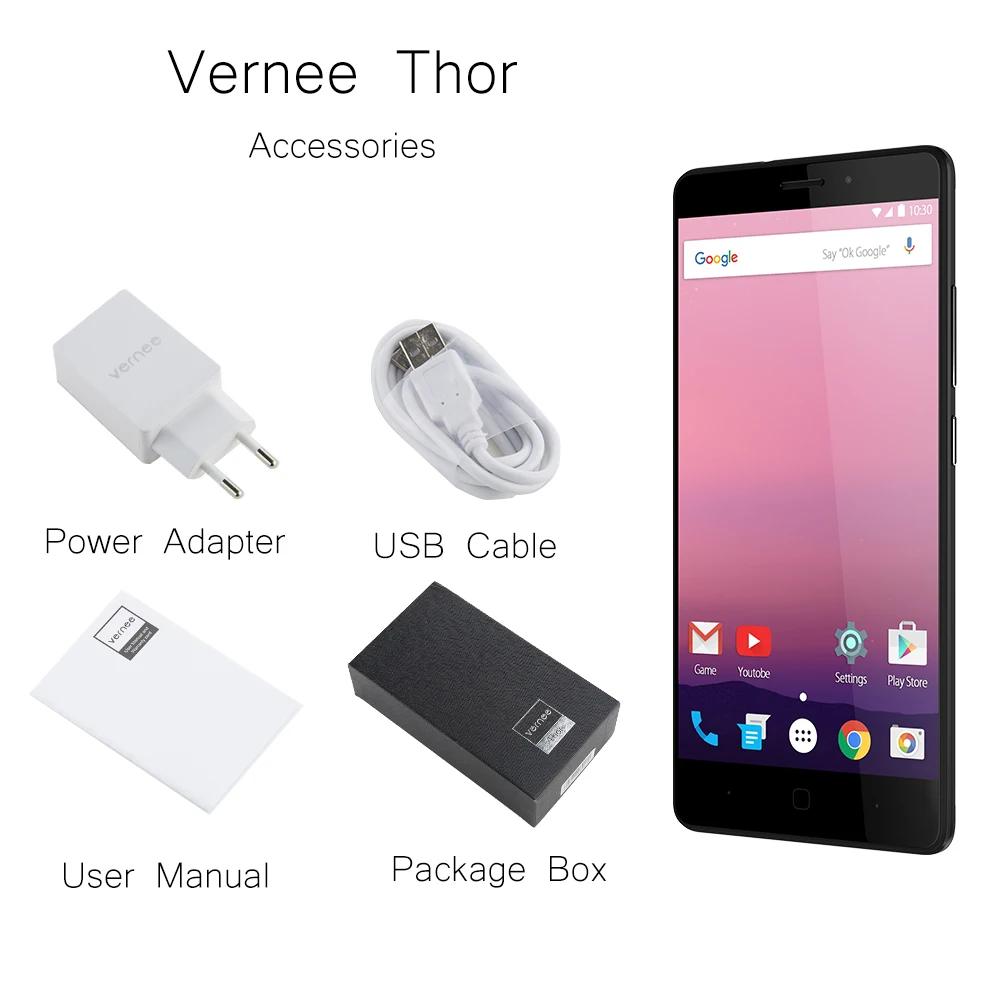 Оригинальный Новый мобильный телефон Vernee Thor четыре ядра 3 Гб ОЗУ 16 ПЗУ две sim карты