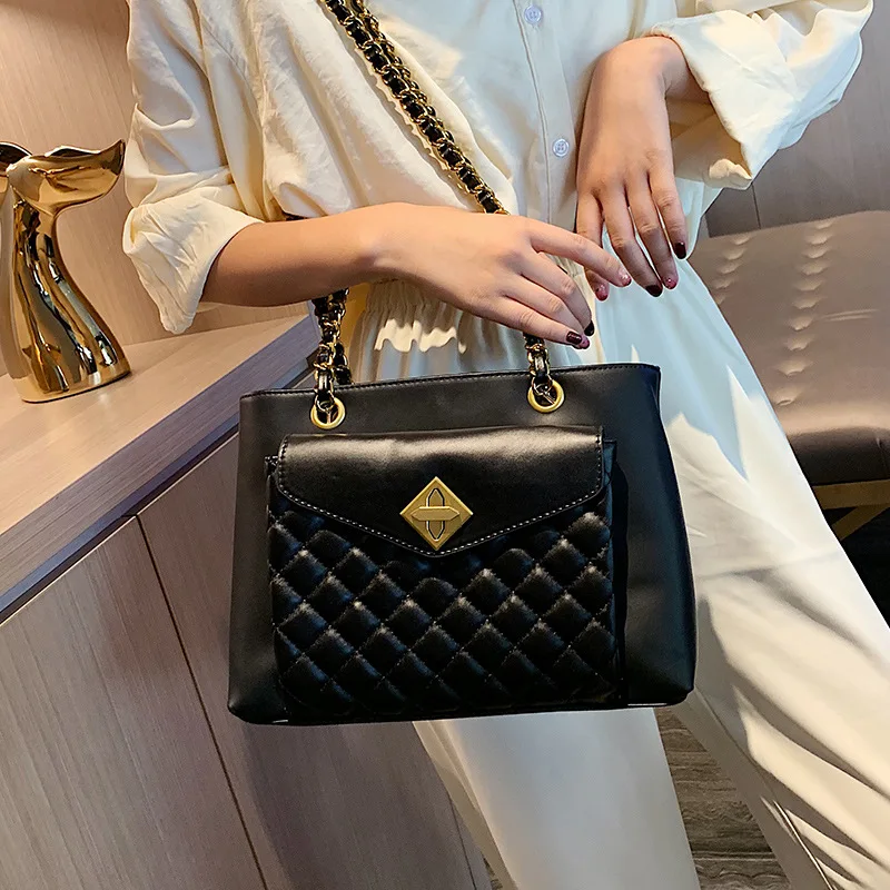 Модные кожаные сумки для женщин роскошные женские дизайнерская большая сумка