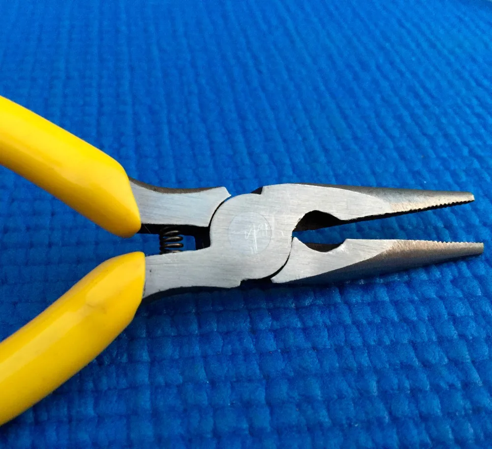

5 Inches Durable Metal Practical Straight Needle Long Nose Pliers with Side Cutter Watch and Jewelry Tool Herramientas