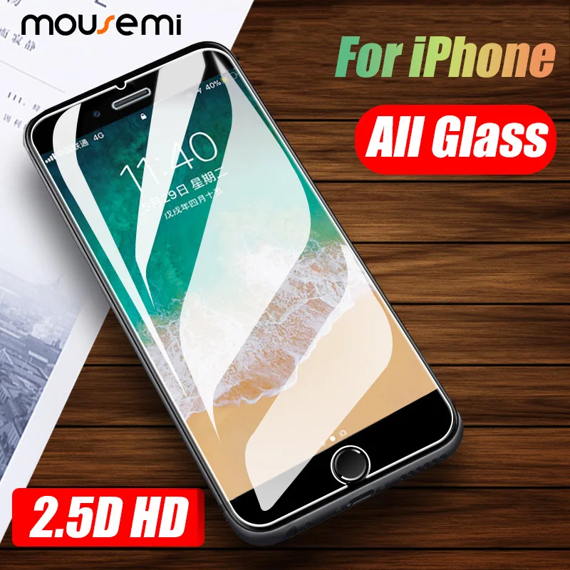 Защитное стекло mousmi для iPhone X 6 6S Plus 8 XS MAX XR 5S закаленное 7 | Мобильные телефоны и
