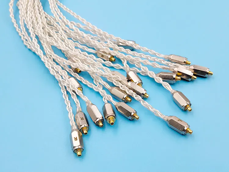 diy earphone cable mmcx ue900 se535 8share single crystal copper silver plated wire | Электроника