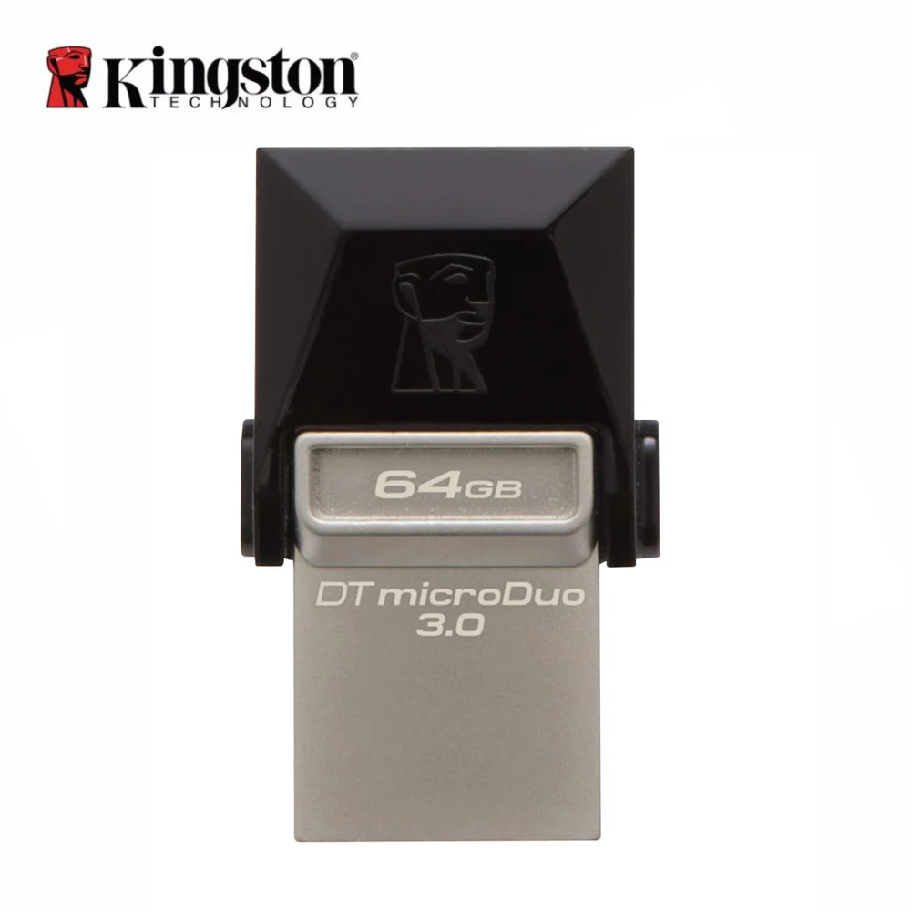 Kingston USB 3,0, флеш-накопитель, смартфон, Micro Memory, 16 ГБ, 32 ГБ, 64 ГБ, портативный накопитель, microDuo, OTG, usb флеш-накопитель, флешка