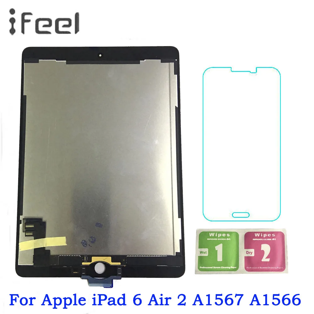 9," ЖК-дисплей для Apple iPad 6 Air 2 A1567 A1566 9,7'' AAA+ Класс ЖК-дисплей Дисплей Сенсорный экран планшета Ассамблеи Замена