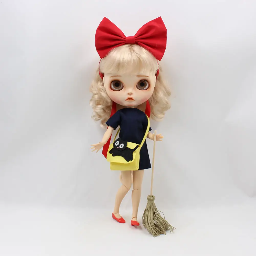 Blyth кукла ледяной красный бант обувь желтый мешок платье Kiki служба доставки одежда 1/6 подарок игрушка подходит для 30 см одежды