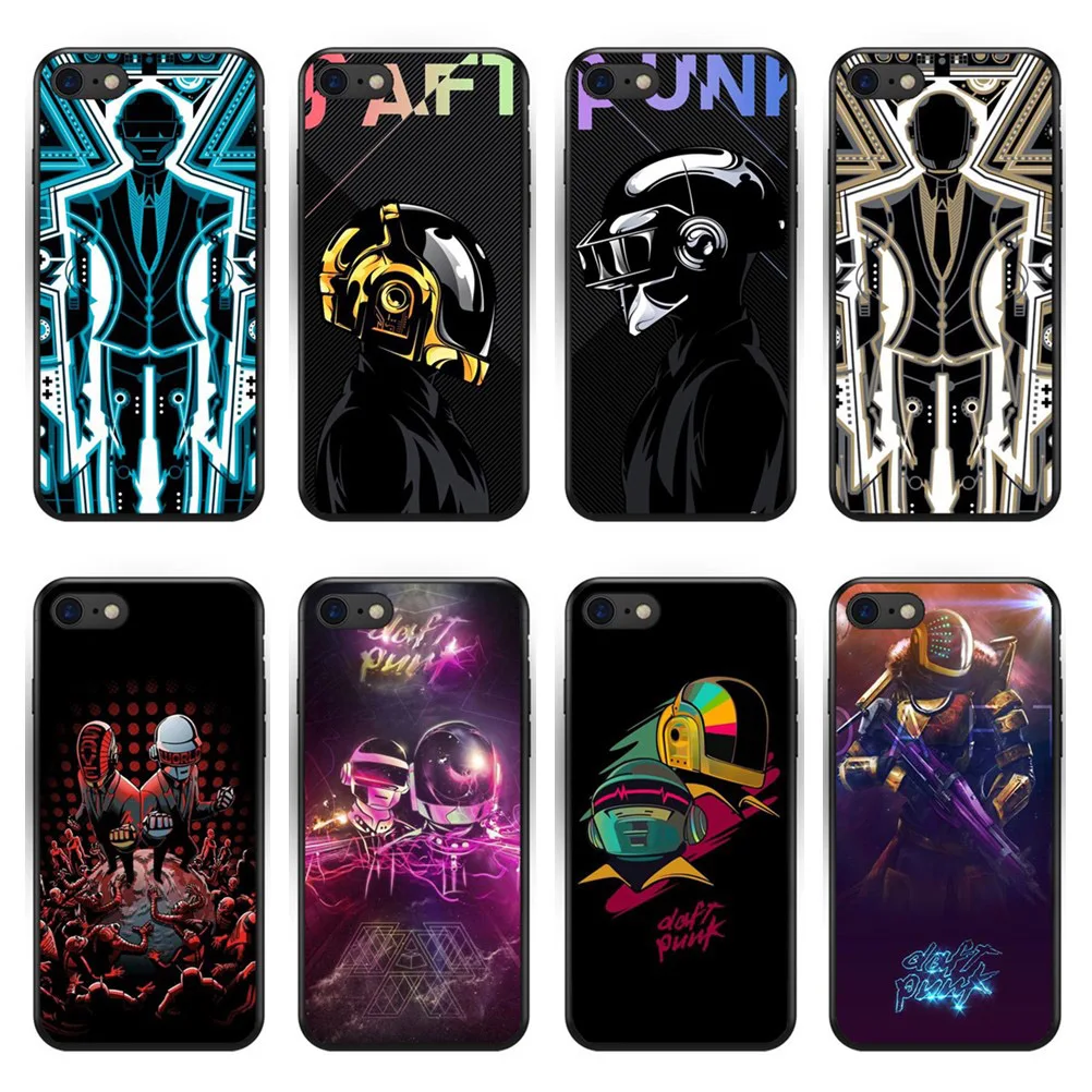 Daft Панк Черный Мягкий ТПУ Модный чехол для iPhone XS Max высокое качество силиконовый 5S
