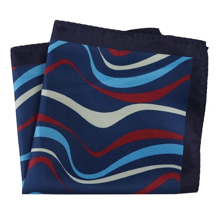 DPH060 Pocket Square Портной Смит Новое поступление большой размер костюм платок Печать Мягкий носовой платок для мужчин полотенце для сундуков круг волна цветочный плед носовой платок - Цвет: DPH060 Pocket Square