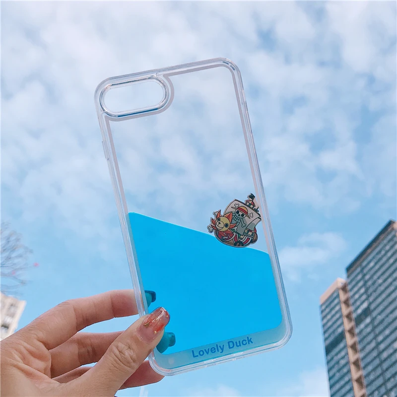 Dynamic Liquid Case For iPhone X Xs Max Xr Hard PC Cartoon Capinha 6 s 6s 7 8 Plus Cover ipone iPhoneX iPhone8 Cases |