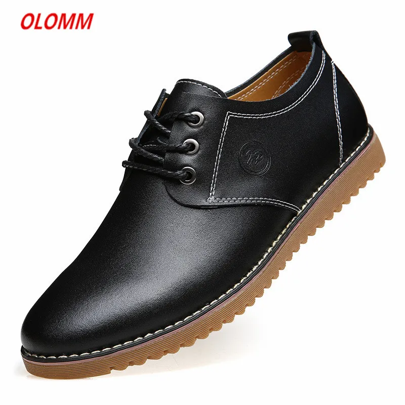 2020 Casual Shoes Men Fashion Handmade Vintage Luxury Brown Brand Male Genuine Leather Men's Leisure | Обувь