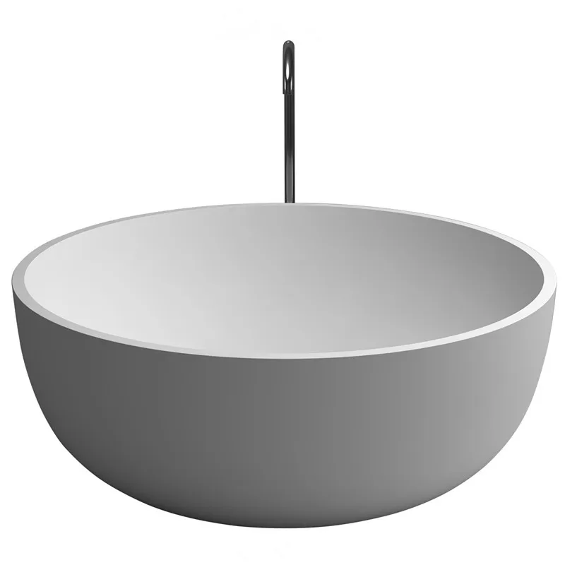 1350 мм дизайнерская каменная ванна с твердой поверхностью отдельно стоящая