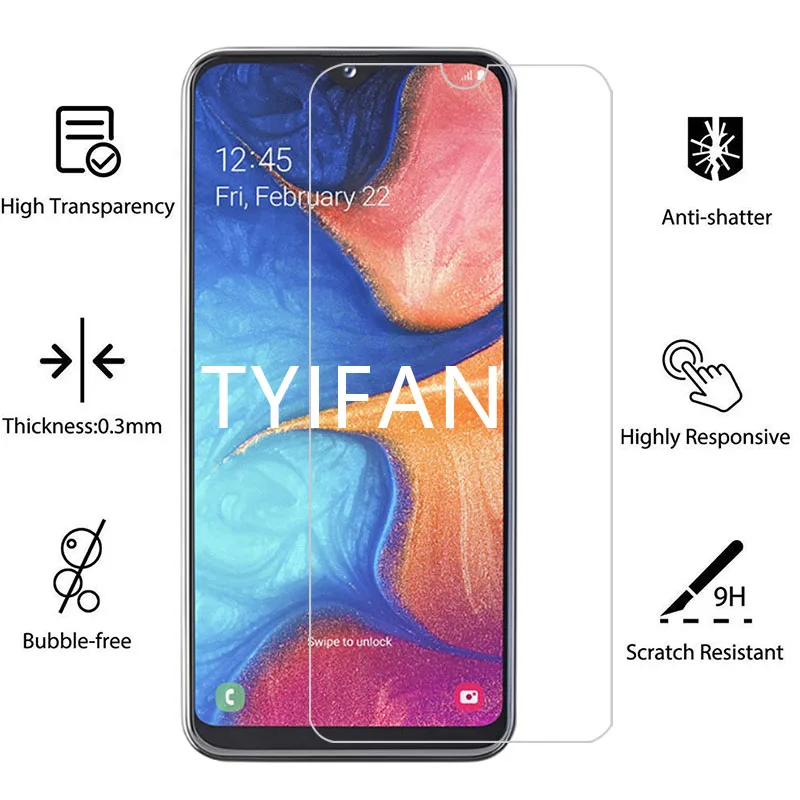 2 шт закаленное стекло для samsung a20e Защитная стеклянная пленка экрана galaxy a 20 a20 e