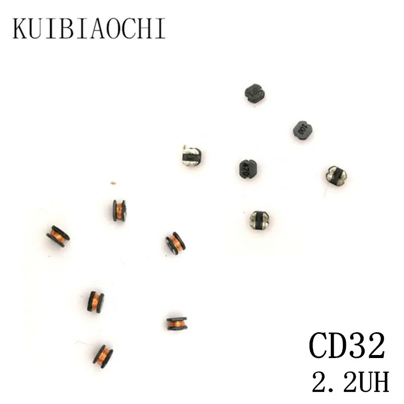 50 шт./лот SMD силовой индуктор CD32 2.2UH 2R2 3 5*3*2 мм неэкранированная обмотка индуктора