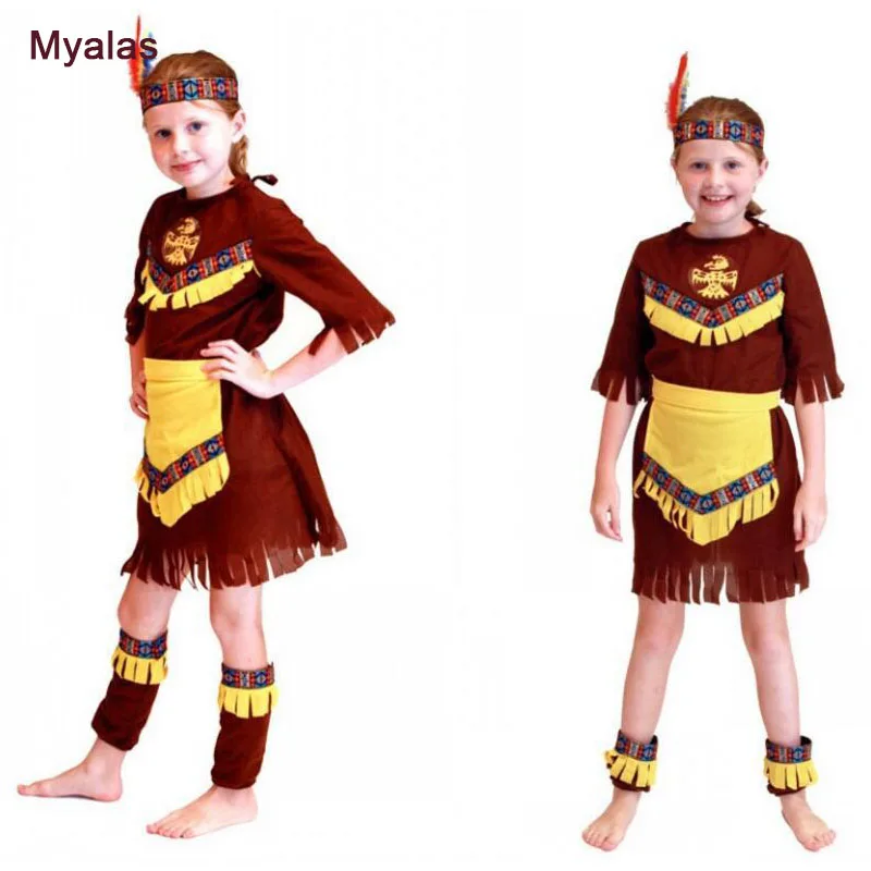 Детские маскарадные костюмы для девочек Принц Индии Охотник на Хэллоуин