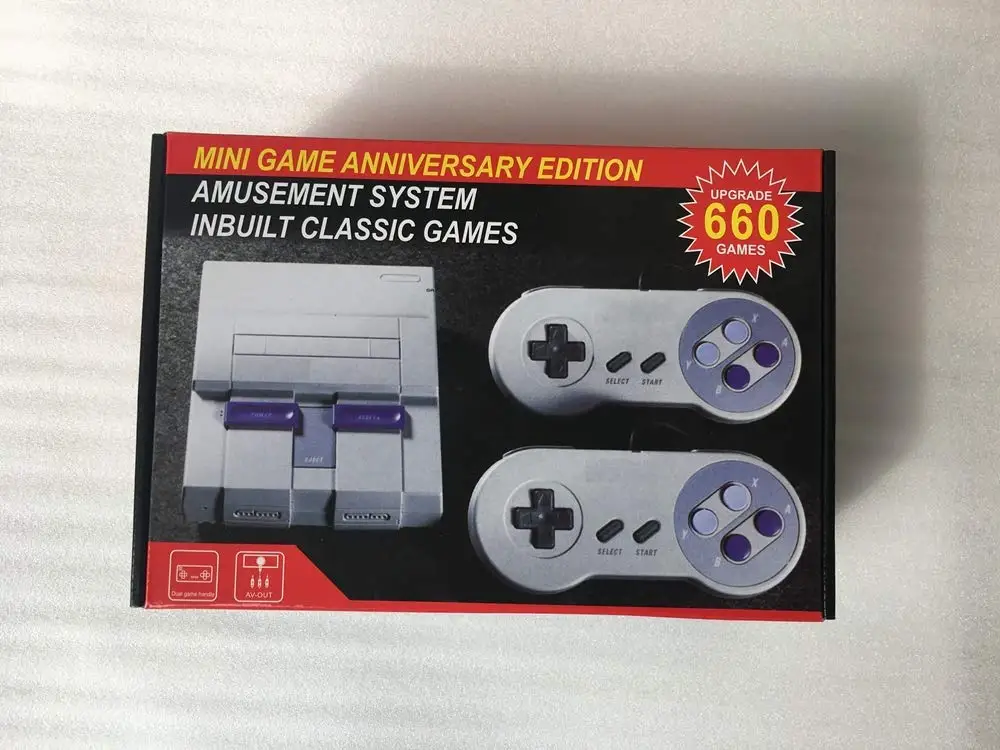 Супер мини 16 бит Встроенная 94 игровая консоль система с геймпадом для SNES nintendo игровые консоли для детей