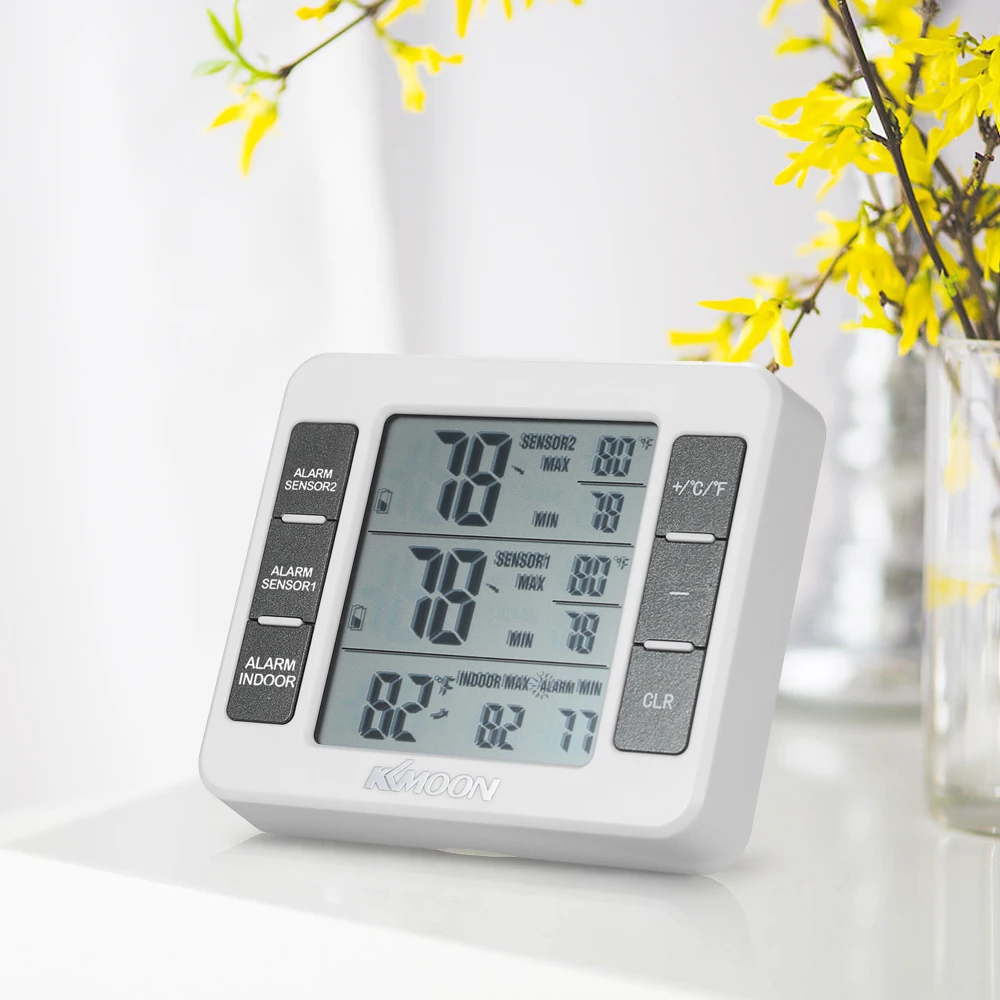 Mini Digital Thermometer Temperature Meter with Wireless Outdoor Transmitter 0C-50C Measurement C/F Max Min Value Display | Инструменты