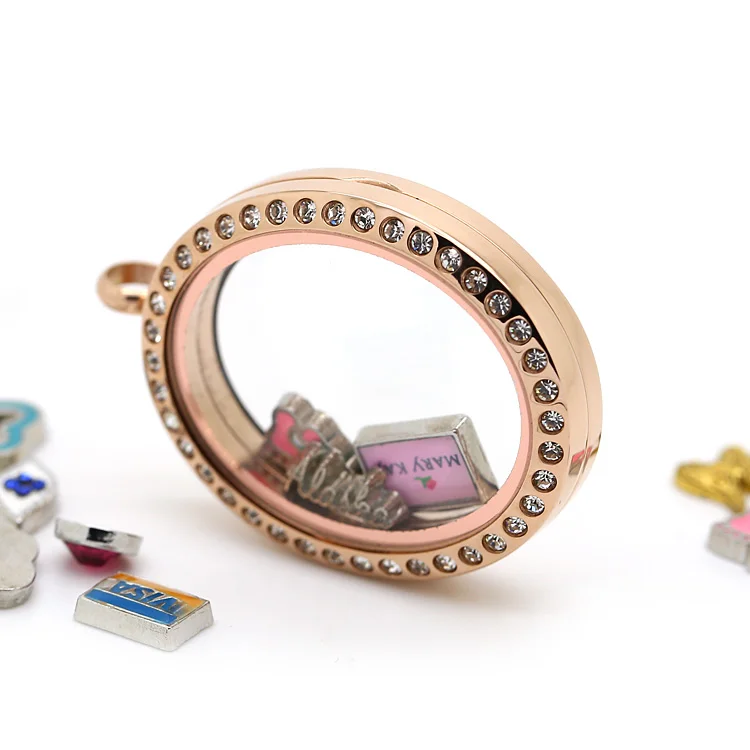 Скидка 10%! BAOHUI новейший стиль 35*29 мм подвеска цвета розового золота с кристаллом