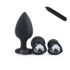 Новая популярная маленькая Анальная пробка с сердечком среднего и большого размера, Силиконовые анальные шарики, вибрация пули, фаллоимитатор, секс-игрушки для мужчин и женщин