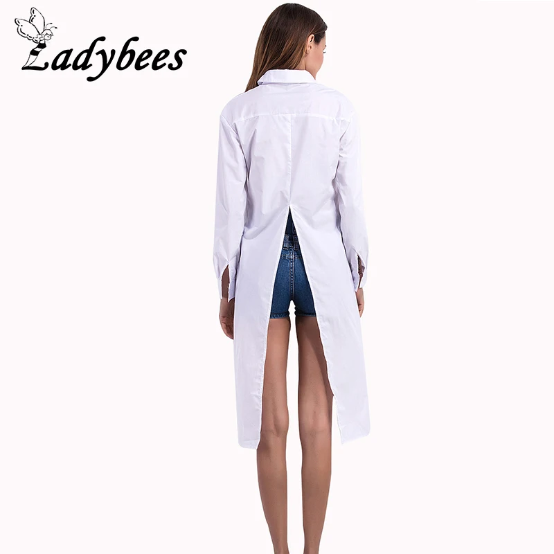 Женская офисная блузка Willstage белая Повседневная Блузка с длинным рукавом и