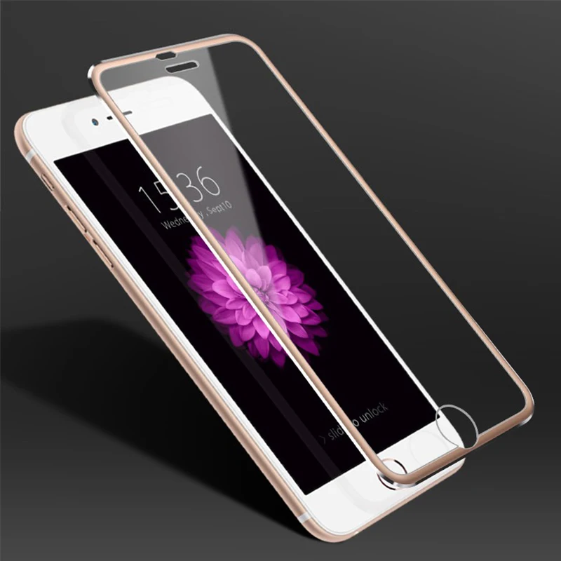 50 шт. DHL из алюминиевого сплава край закаленное стекло для iphone 6 7 8 Plus полное покрытие изогнутая Защитная пленка для экрана для iphone X XR XS MAX