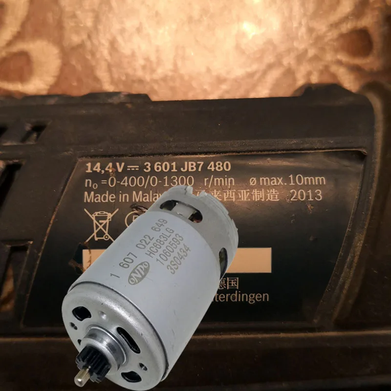 GSR14.4-2-LI ONPO 13 зубьев двигатель постоянного тока 1607022649 HC683LG для BOSCH DC14.4V 3601JB7480 электрическая дрель техническое обслуживание запчасти
