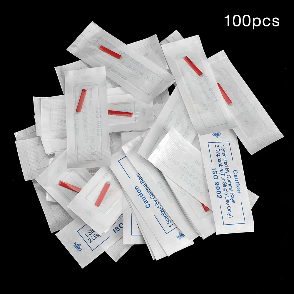 100 шт 12U формы перманентные иглы для макияжа Tebore Micro Blading Agujas Para Microblading Laminas микроблейдинг tebori Sobrancelhas