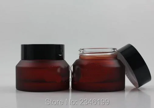 30G 30ML Rose Red Color Glass Jar Cosmetic Cream Sample Packing Container Frost Skin Care 18pcs/lot | Красота и здоровье