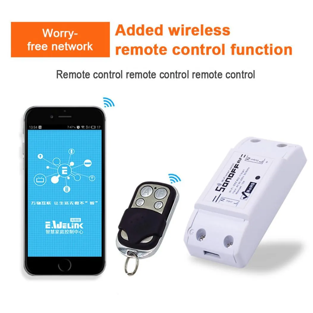 Интеллектуальный выключатель света Sonoff Wifi переключатель универсальный модуль