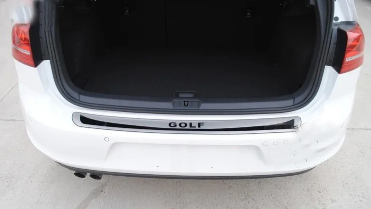 Защитная накладка из нержавеющей стали для заднего бампера подходит VW Golf 6 Mk6 GTI 2009