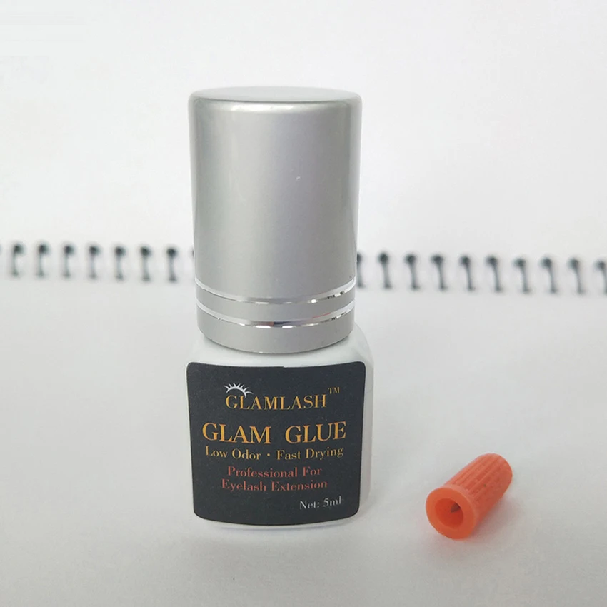 Клей для ресниц GLAMLASH 5 бутылочек мл/10 мл 1-2s быстрая сушка самый мощный клей