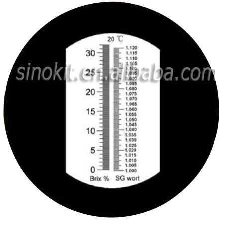 Brix 0 to 32% Beer 1.000 1.130sg Hand-held Plastic Material Refractometer P-RSG-100ATC Blue | Инструменты