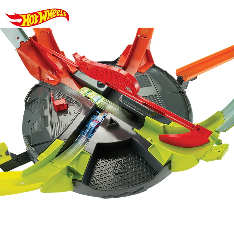 Hot Wheels двойной ударный трек, игрушечный набор Hotwheels, игрушки для мальчиков, двойной Спортивный Трек FDF26, детский подарок на день рождения, Рождество