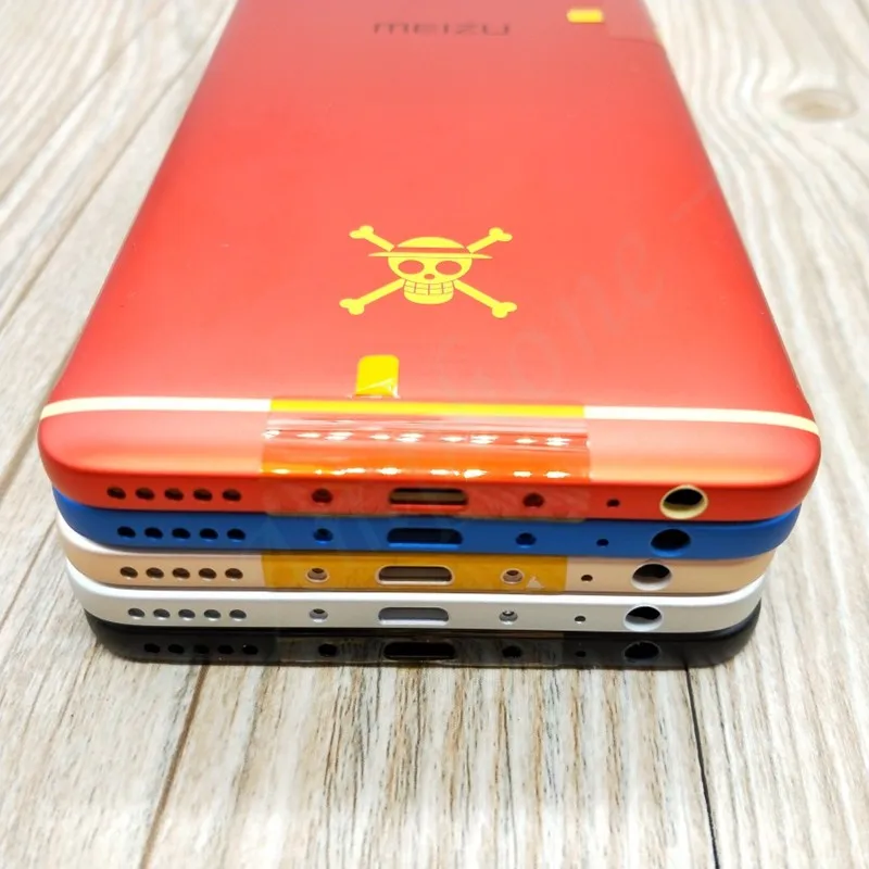 Новые запасные части Задняя крышка батареи для MEIZU M6 Note корпус двери+ камера вспышка Замена объектива+ боковые кнопки+ Sim лоток