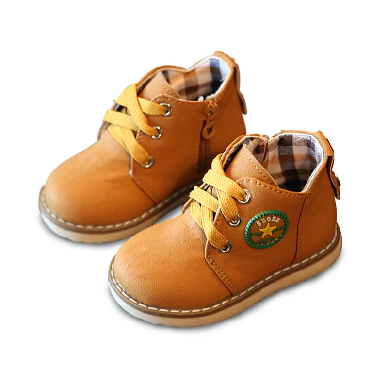 Детская обувь новинка сезона осень зима 2016 зимние ботинки для мальчиков и