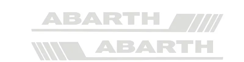 2 шт. наклейки на боковую дверь наклейка s для Abarth наклейка на боковую юбку наклейка на кузов s для FIAT 500 Стайлинг автомобиля